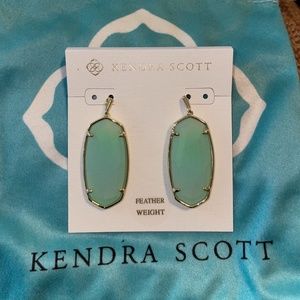 Kendra Scott Elle Earrings, Matte Iridescent Mint